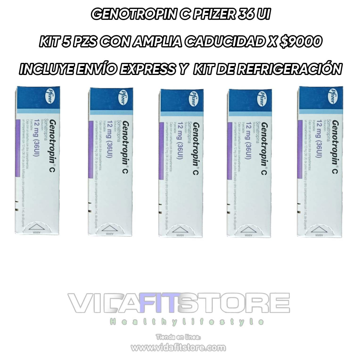 Genotropin c 36 ui - Promocion 5 pzs